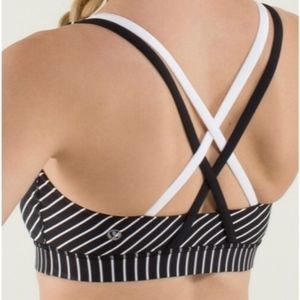 Lululemon Energy Bra Parallel Stripes Sz 6 EUC